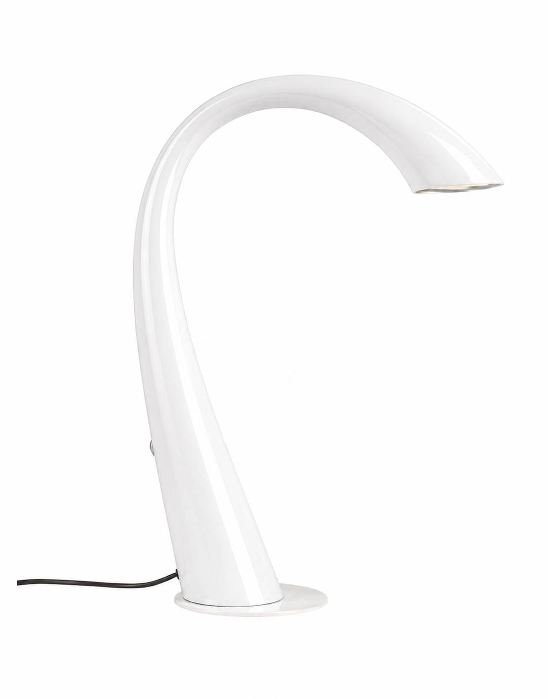 Seeddesign Loch Ness bordlampe sølv med touch lysdæmper