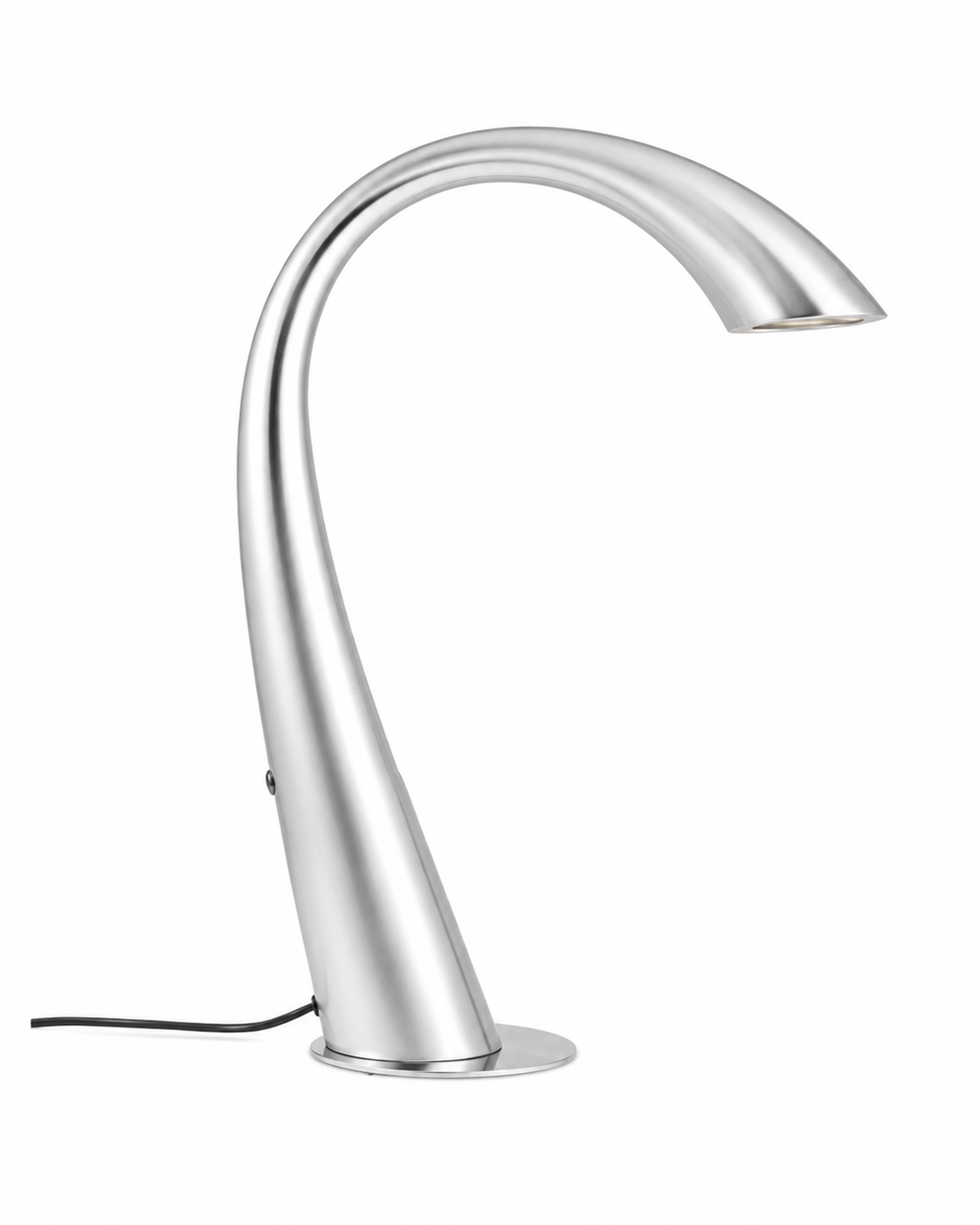 Seeddesign Loch Ness bordlampe sølv med touch lysdæmper