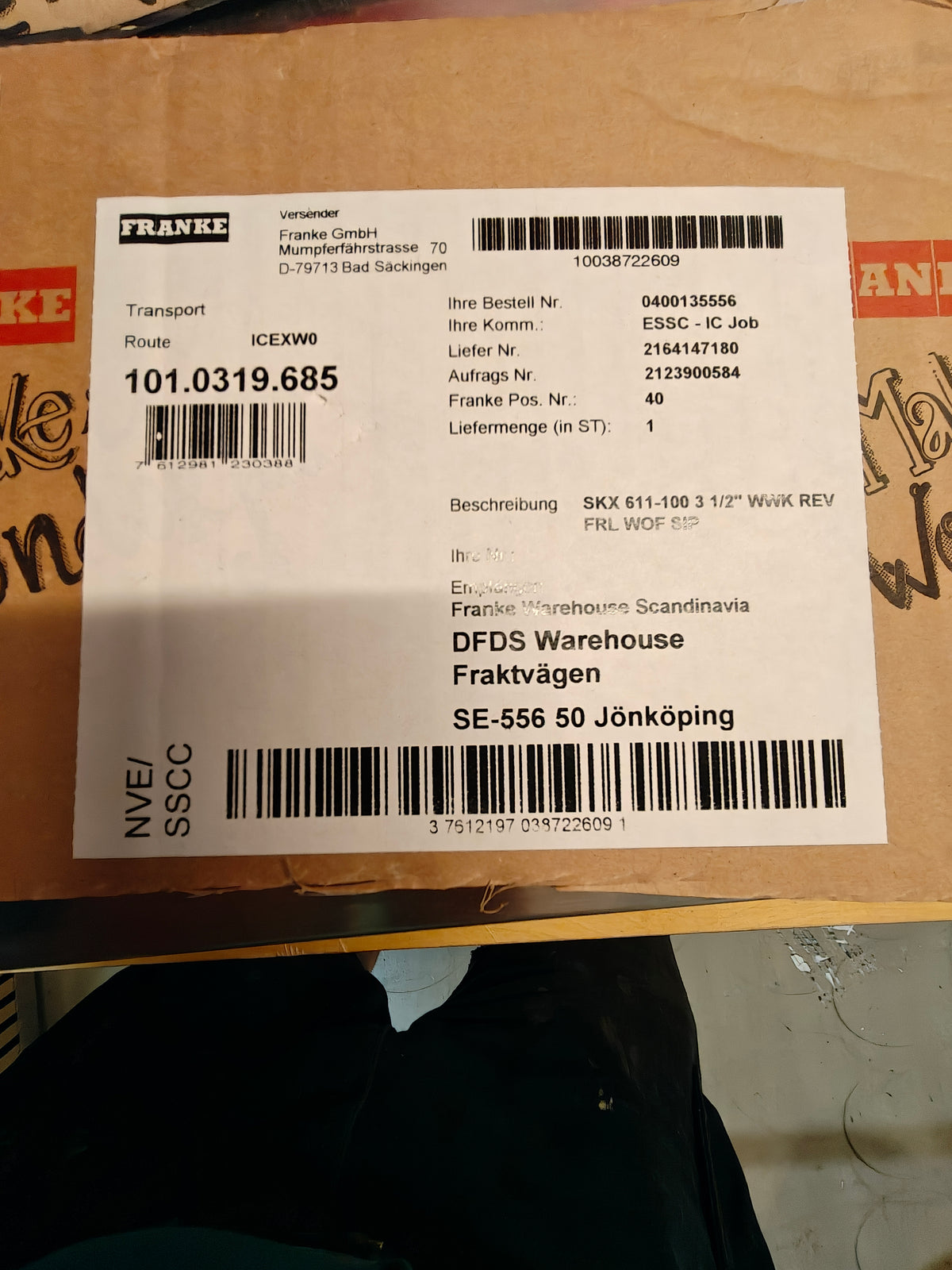 Franke Spark SKX 611-100 køkkenvask i rustfrit stål – 100 × 50 cm – med tilbehør