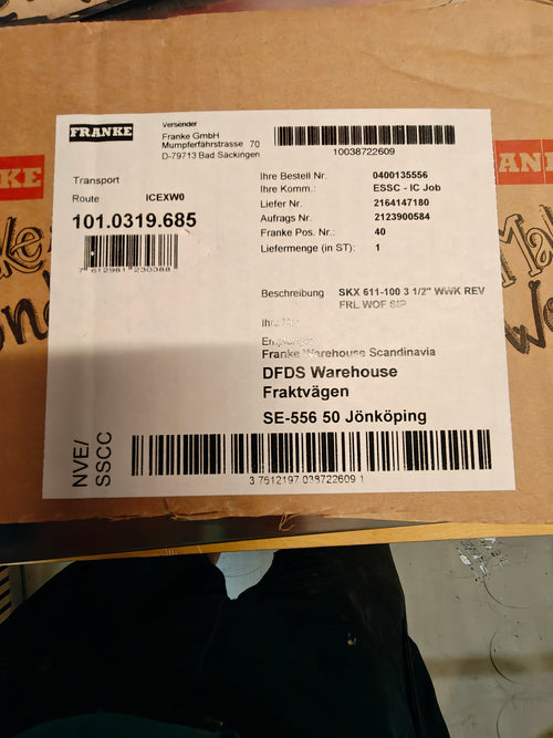 Franke Spark SKX 611-100 køkkenvask i rustfrit stål – 100 × 50 cm – med tilbehør