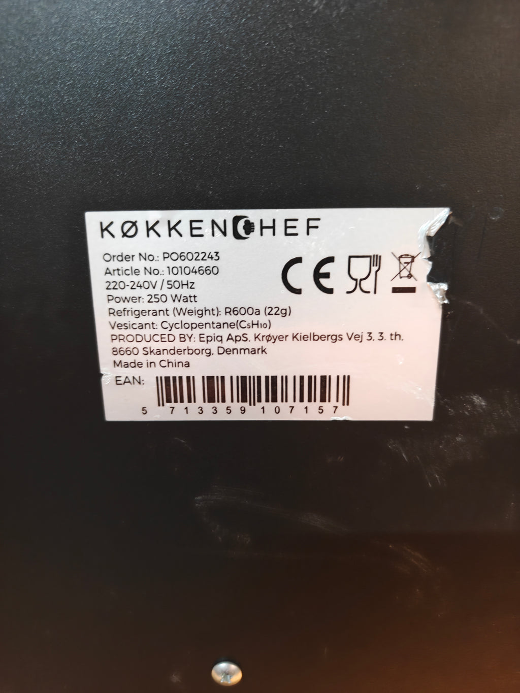 Køkkenchef Softicemaskine 10104660 – 1,5 liter kompressor 250 W