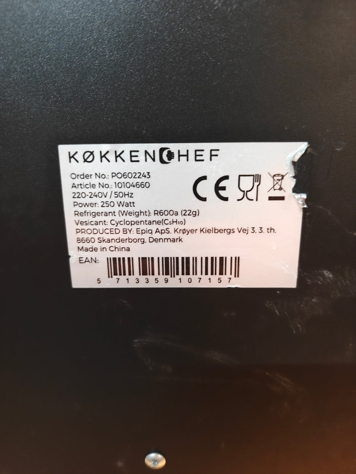Køkkenchef Softicemaskine 10104660 – 1,5 liter kompressor 250 W