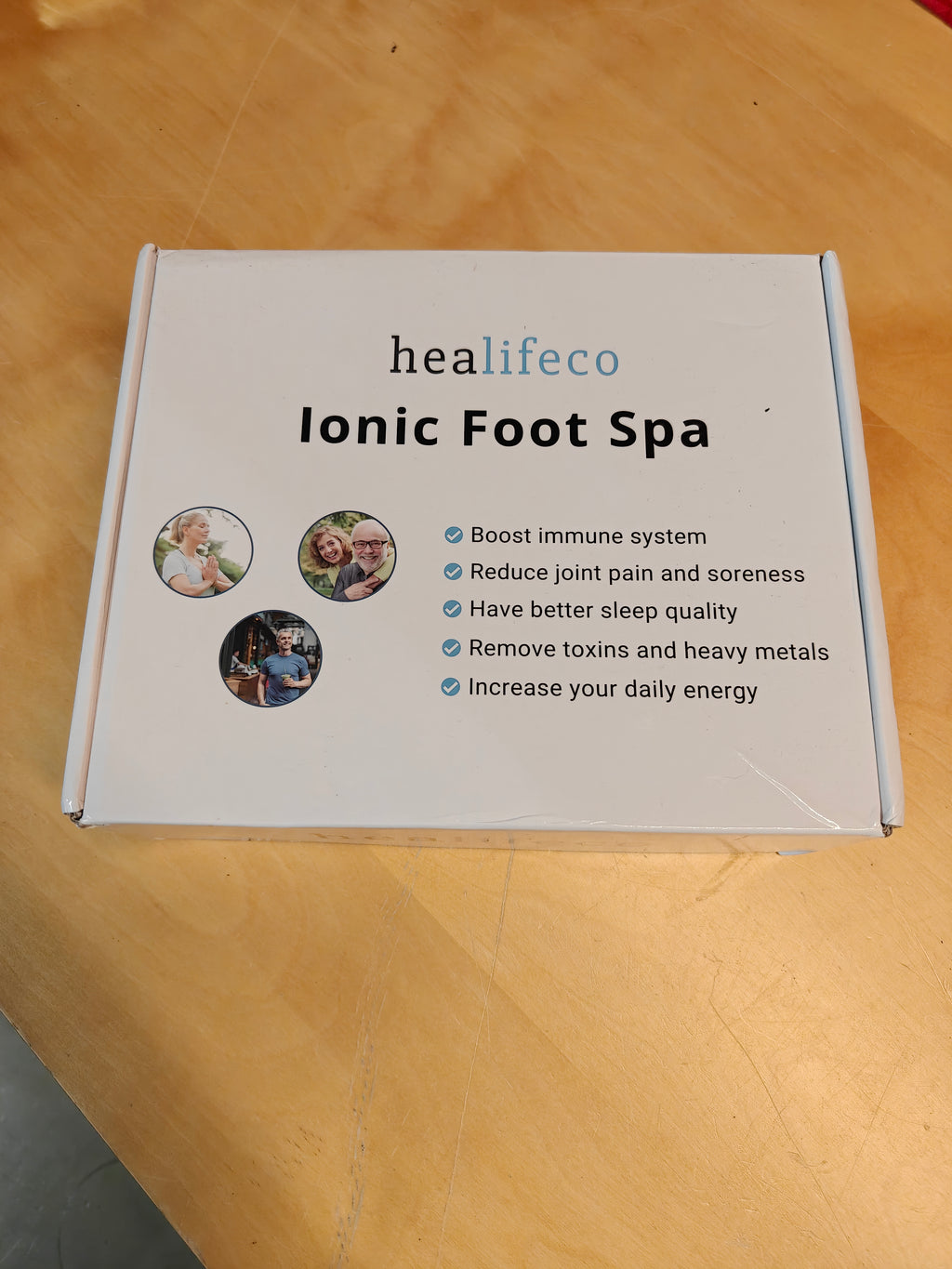 Healifeco Ionic Foot Spa – ionisk fodspa med ekstra arrays og 30 fodplastre