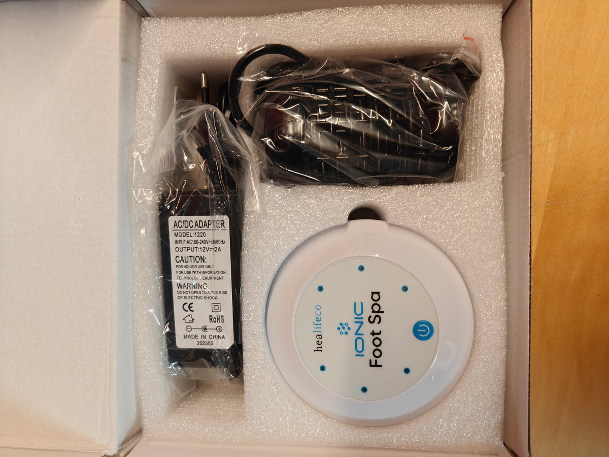 Healifeco Ionic Foot Spa – ionisk fodspa med ekstra arrays og 30 fodplastre