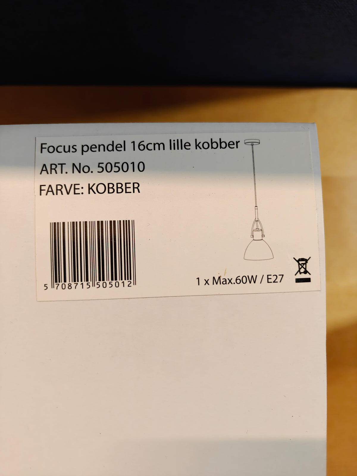 Seeddesign Focus pendel Ø16 cm kobber